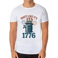 thumbnail image 2 of Fourth Of July Men's Party Like It's 1776 Parody Funny Short-Sleeve T-Shirt, 2 of 5
