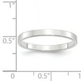 thumbnail image 3 of Primal Gold 10 Karat White Gold 2.5mm Lightweight Flat Band Size 11, 3 of 4