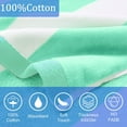 thumbnail image 4 of Hooded Beach Towels for Boys| Girls | Teens (8-16Years), 100% Thick Poncho Towel Robe for Kids, Perfect for Pool, Beach, Bath and Gifts, Grey Cabana Stripe Design, 4 of 4