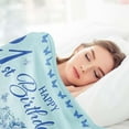 thumbnail image 3 of LHSHID 21st Birthday Gifts for Her Gifts for 21 Year Old Female 21 Year Old Birthday Gifts Ideas Happy 21st Birthday Gift for Women Daughter Sister 21st Birthday Decorations Blanket 50"x60", 3 of 7