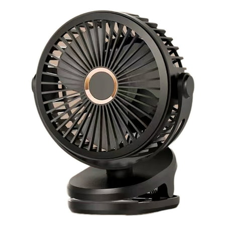 

Porfeet 10000mAh Clip Fan 4 Speeds Hands Free USB Powered Low Noise Chargeable Desktop Fan Dorm Supplies