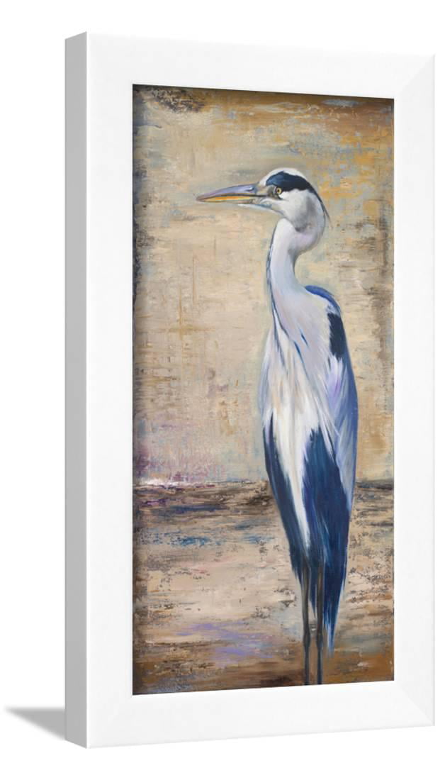 Single line art of standing heron Heron printable One Line Art Bird minimalist wall art