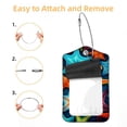 thumbnail image 2 of Square PU Leather 2 Pack Travel Tag - Bag Tag - Suitcase Tag with Privacy Cover and Stainless Steel Ring - Suitable for Travel, Backpack, and Handbag Starfish, 2 of 7