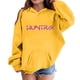 thumbnail image 1 of Moonsky Sudadera con capucha y cordón HUNTRX, estampado de grupo de chicas coreanas, jersey corto, suave y cómodo, top de manga larga para primavera y otoño. Amarillo 160, 1 of 5
