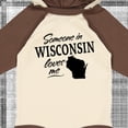thumbnail image 4 of Inktastic Someone in Wisconsin Loves Me Boys or Girls Long Sleeve Baby Bodysuit, 4 of 5