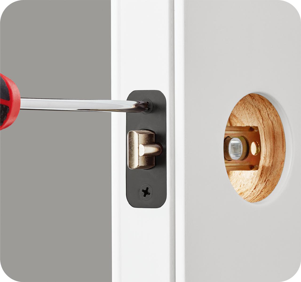 Hyper Tough Keyed Entry Ball Locking Doorknob Matte Black Finish