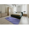 thumbnail image 5 of Ahgly Company Machine Washable Indoor Square Transitional Deep Periwinkle Purple Area Rugs, 7' Square, 5 of 7