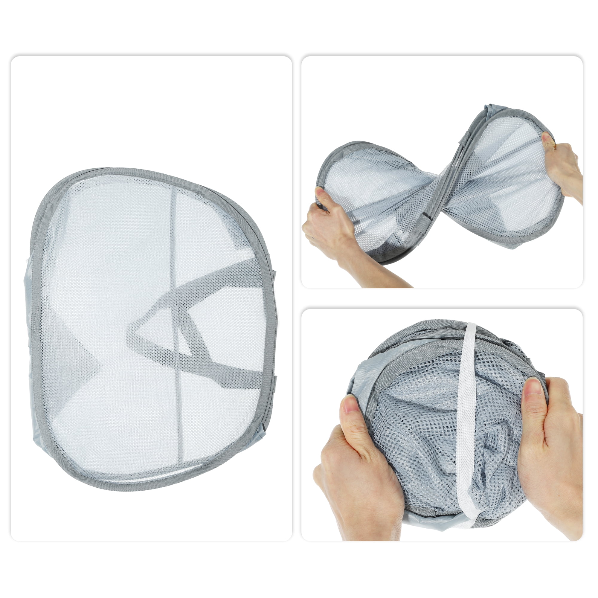 Unique Bargains Hamper Basket for Bathroom 1 Pc Gray