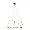 thumbnail image 5 of UDIYO 5Pcs Anti-Bite Stainless Steel Wire Leader Fishing Rigs Hooks Line Tackle Tool, 5 of 7
