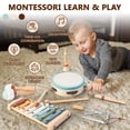 thumbnail image 3 of Set de instrumentos musicales Montessori de madera para bebé, 3 of 7