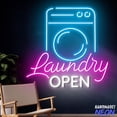 thumbnail image 2 of Handmadetneonsign Laundry Neon Sign, Laundry Open Neon Light, Washhouse Led Light, Store Decor 134649, 2 of 5
