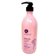 Luseta Rose Oil Hydrating & Volumizing Shampoo 16.9oz for Fine & Dry Hair - Sulfate Free Paraben Free Color Safe Rose Scent
