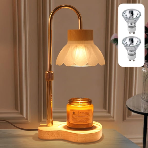 Candle Warmer Lamp with Timer Dimmer for Yankee Candles Adjustable Height, Birthday Gifts for Women Mom Sister, Wax Candle Lamp Warmer Vintage Farmhouse Home Decor