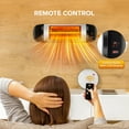 thumbnail image 5 of Electactic Infrared Patio Heater, Wall Mount Electric Heater with Remote Control, 1500W, Both Indoor & Outdoor, 5 of 7