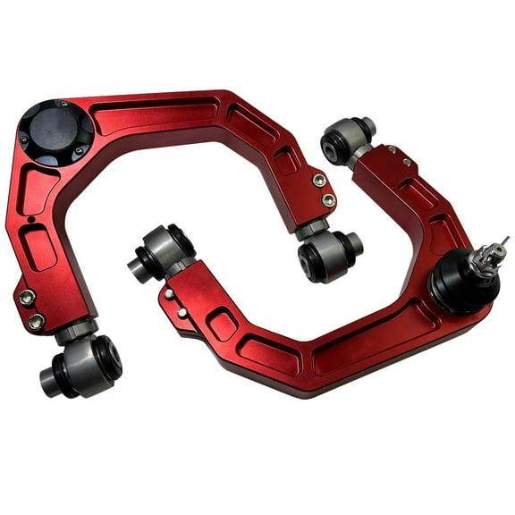 6061 CNC Billet Aluminum Front Upper Control Arms 2-4" Suspension Lift Kit Compatible with 2005-2021 Toyota Tacoma 2WD/4WD 4X4 6LUG Adjustable Ball Joints w/Rod End Bearing Bushings Upgraded