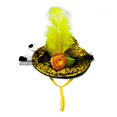 thumbnail image 2 of Chicken Hats for Hen Mini Hat Chicken Helmet Accessories Feather Top Hat Funny Small Hat Tiny Pet Hat with Adjustable Elastic Chin Strap for Animal Costume, 2 of 7