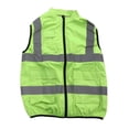 thumbnail image 2 of Chaleco refrescante de verano con ventilador, chaleco con aire acondicionado, banda reflectante, ropa de trabajo recargable, 5 V, verde fluorescente, XXXL, 2 of 15