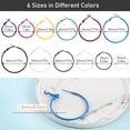 thumbnail image 2 of 96PCS Hoop Earrings Finding, Round Hypoallergenic Earring Hoops, Multicolor Stainless Steel Open Beading Hoop, for Girls Jewelry Making, DIY Earrings Crafts, 6 Sizes, 2 of 7