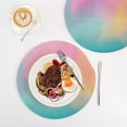 thumbnail image 4 of Trivets for Hot Dishes 15 Inches Hot Pads 3 Pcs Heat Resistant Mats for Countertop Polyester Cord Braiding Durable and Absorbent，Applicable to Kitchen Decor Rainbow-colored and Shining, 4 of 6