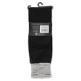 thumbnail image 3 of MeMoi Scalloped Edge Fleece Knee High Socks - Womens - Female, One Size, Black-Med Gray, 3 of 3