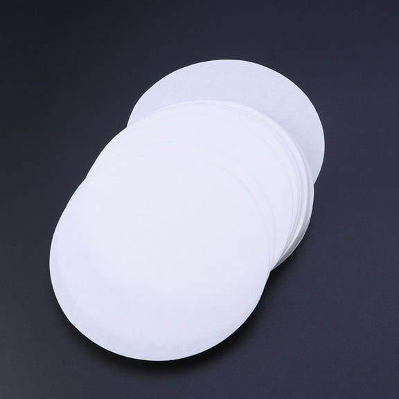 OHOIOLLA 200Pcs White Round Filter Paper for Laboratory Equipment Particle Retention 12.5cm Diameter