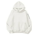 thumbnail image 5 of Bovemsi Sweatshirt for Women Fashionable Casual Zipper Pocket Round Neck Long Sleeve Hooded Camo Hoodie, 5 of 6