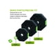 thumbnail image 4 of 30 lbs adjustable dumbbell weights set con iron handle y non - slip grip para home gym, 4 of 6