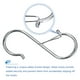 thumbnail image 4 of Ganchos en S para colgar, 8Pcs de 3.5 pulgadas - Ganchos en S de metal con hebilla de seguridad para colgar plantas, ropa (Plata), 4 of 6