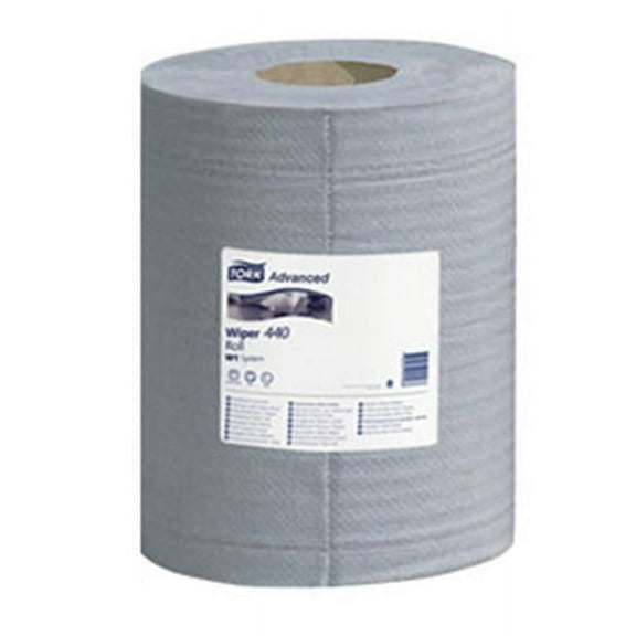 Tork 132451 4-Ply Advanced 440 Center Pull Wiper - Blue- 1 0 in. x 15.7 5 in.