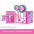 thumbnail image 5 of Barbie Dream Closet Toy Playset with Clothes & Accessories, 3-ft-Wide with 25+ Pieces, 5 of 8