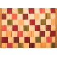 thumbnail image 1 of Ahgly Company Indoor Rectangle Checkered Orange Modern Area Rugs, 6' x 9', 1 of 1
