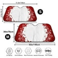 thumbnail image 3 of Balery Winter Christmas Snowflake Windshield Sun Shade, Car Front Window Sunshade Cover ,Automotive Interior Portected Blocks Uv Rays For Car Pickup Truck Suv Accessories- Small, 3 of 7