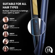NEXPURE Professional Ionic Travel Flat Iron Hair Straightener with Adjustable Temp & Dual Voltage