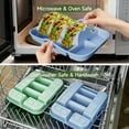 thumbnail image 6 of 1 Pcs Silicone Taco Holder Plates, Reusable Taco Plates Holder with Handle for Party, Taco Stand Taco Tray for Taco Bar Serving Set, Oven Safe for Baking, Dishwasher and Microwave Safety, 6 of 9