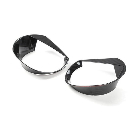 DAMAIJOY Angry Head Lights Lamp Cover Carbon Fiber M for Jeep for Renegade /Limited/North/Sport/Trailhawk 15-17 ABS ABHLLCFJR2FM