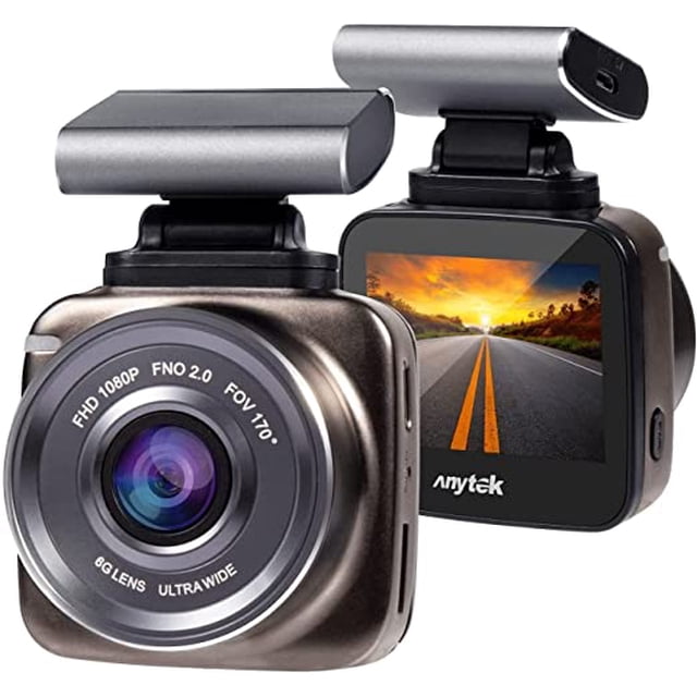 Cámara de Coche Dash CAM 1080P Full HD 170 Ángulo con WDR G-Sensor Pamolo Visión nocturna