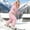 Pink, variant on Girls Snowsuit Fleece Hooded Ski Suit Winproof Waterproof Snow Romper Full Zip Long Sleeve Jumpsuit Winter Warm Outdoor Sport Outfits