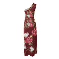 thumbnail image 2 of Lenago Robe Sans Manches Grande Taille pour Femmes Mode Décontractée Été Robe Imprimée à une Épaule Fendue Robes de Plage d'Été en Liquidation, 2 of 5