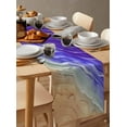 thumbnail image 6 of nqOlkjepod Purple Ombre Coastal Table Runner 36 Inches Long Farmhouse Dress Scarves, Summer Nautical Beach Ocean Seaside Dining Tablerunner for Coffee Table/Kitchen Island/Party, Small 13" x 36", 6 of 8