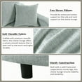 thumbnail image 5 of Modern 55" Chaise Lounge Sofa Bed with Chenille Upholstery for Living Room, 5 of 26
