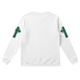 thumbnail image 4 of Dwelliawo Shamrock Sweatshirt Men Graphic Long Sleeve Waffle Knit Tees Cute St Patricks Day Slainte Clover Four Leaf Clover Print Shirts Round Neck Blouses White 3XL, 4 of 5