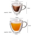 thumbnail image 5 of Heart Shaped Double Walled Insulated Cup Glass Champagne Wine Milk Juice Espresso Coffee Drinkware Bar Drinking Utensils, 5 of 5