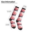 thumbnail image 5 of Fotbe Heart Plaid print Women's Men's Novelty Crew Socks Cotton Socks Knee High Socks for Walking,Running,Nurses,Pregnancy, 5 of 9
