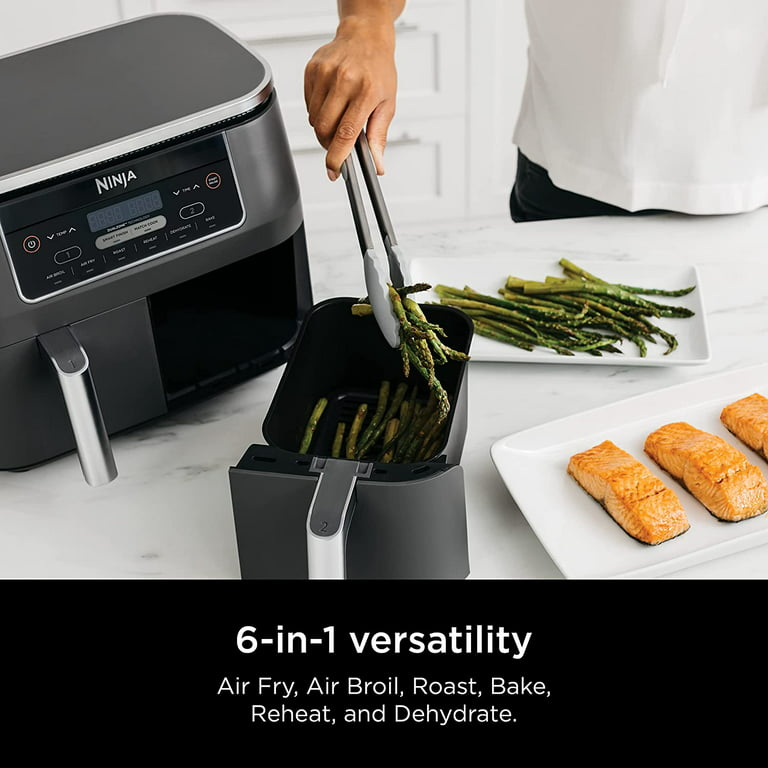 DZ201 Foodi 6-in-1 2-Basket Air Fryer with DualZone Technology, 8