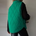 thumbnail image 3 of Xyxonk Puffer Vest Causal Sleeveless Quilted Jackets Zip Up Outerwear Vests Womens Fall Fashion 2025,Green 2XL, 3 of 4