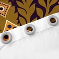 thumbnail image 5 of Erosebridal Bohemia Vintage Style Window Curtains,Colorful Birds Curtains & Drapes 42x90 inch,Retro Geometric Pattern Blackout Curtains for Living Room,India Aztec Curtains for Western,Black Brown, 5 of 6