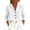 White, variant on Women's Cottagecore Peter Pan Collar Blouse, 60% Cotton 40% Linen Long Sleeve Button Down Shirt, Aesthetic Pre-Shrunk Tops, Loose Fit Casual Tunic for Women, Sizes S-2XL