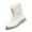 Beige, variant on EKVAHL Women's Mid Calf Winter Boots, Non‑Slip Faux Leather Tennis Shoes, Faux Fur Lined Orthopedic Walking Booties For Cold Weather Black