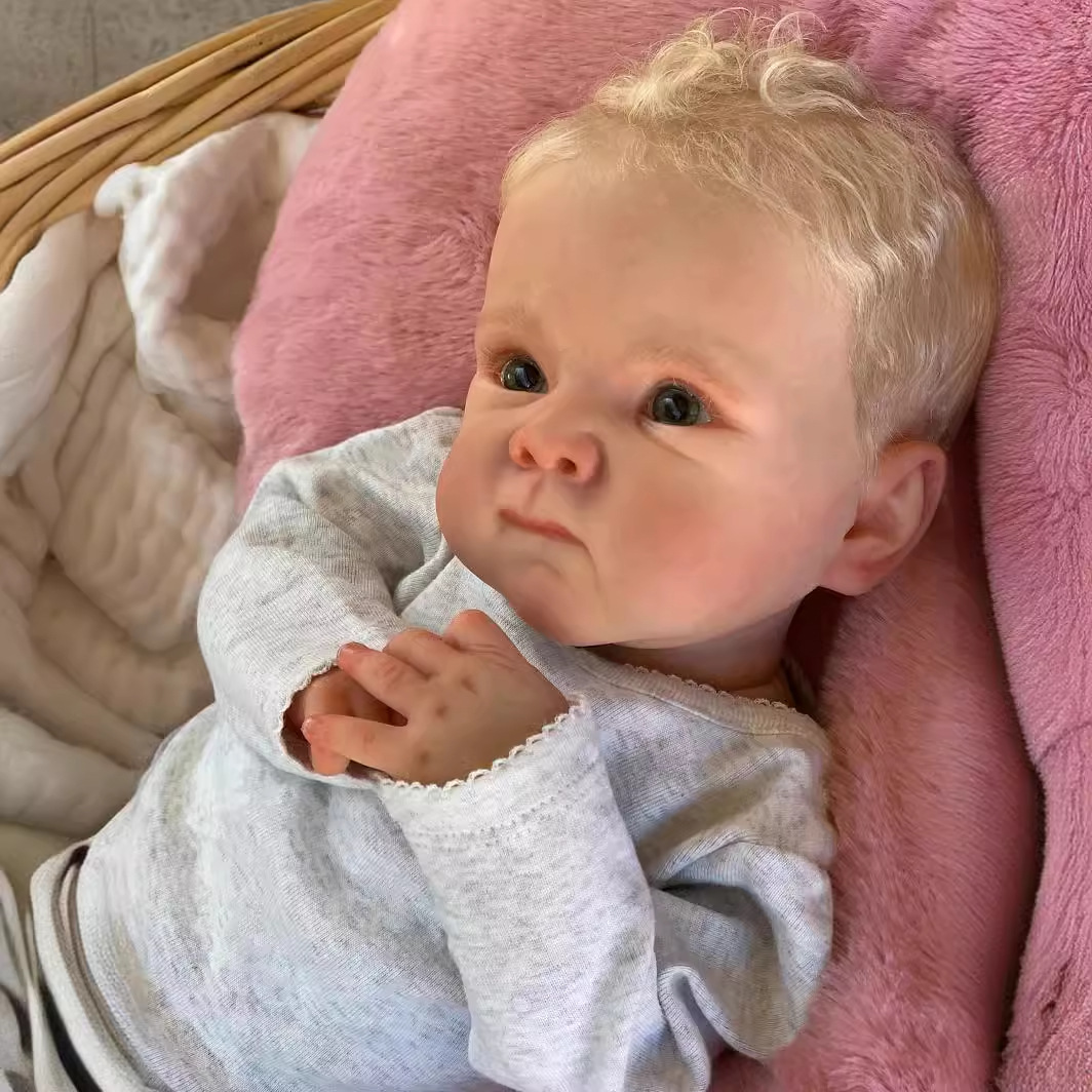 Reborn Baby Dolls Boy, 18 Inch Realistic Doll for Boy Newborn Real Life Poseable Soft Vinyl and Cloth Body Baby Dolls