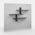 thumbnail image 5 of Ada Home Decor Furniture 48.5" 3 Tier Anthracite Webster Modern Wall Shelf, 5 of 7